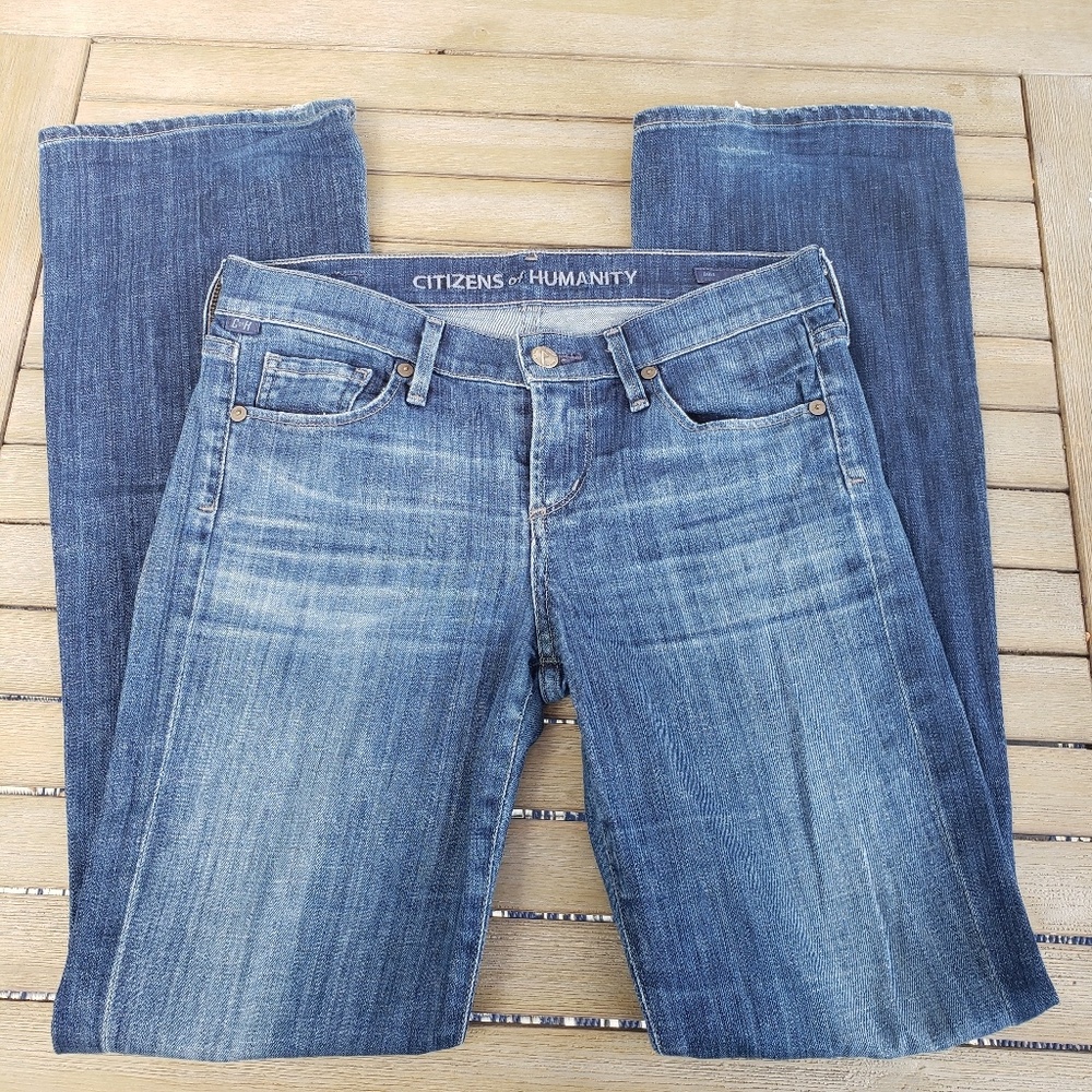 Citizens Of Humanity Blue Boot Cut Jeans